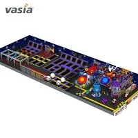 สวนแทรมโพลีนในร่มขนาดใหญ่